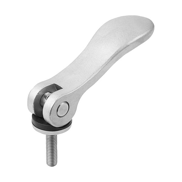 Cam Levers with external thread, all stainless steel, metric